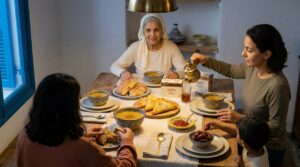 Ayla Ftour Scene tunisian family during ramadan
